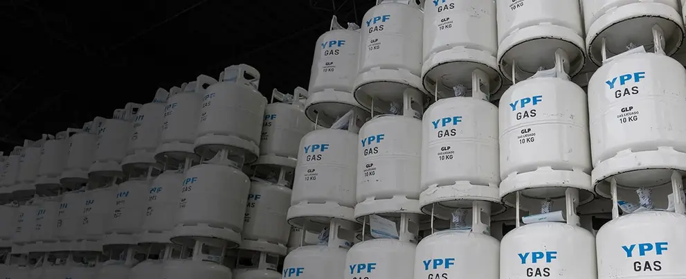 Garrafas de gas YPF